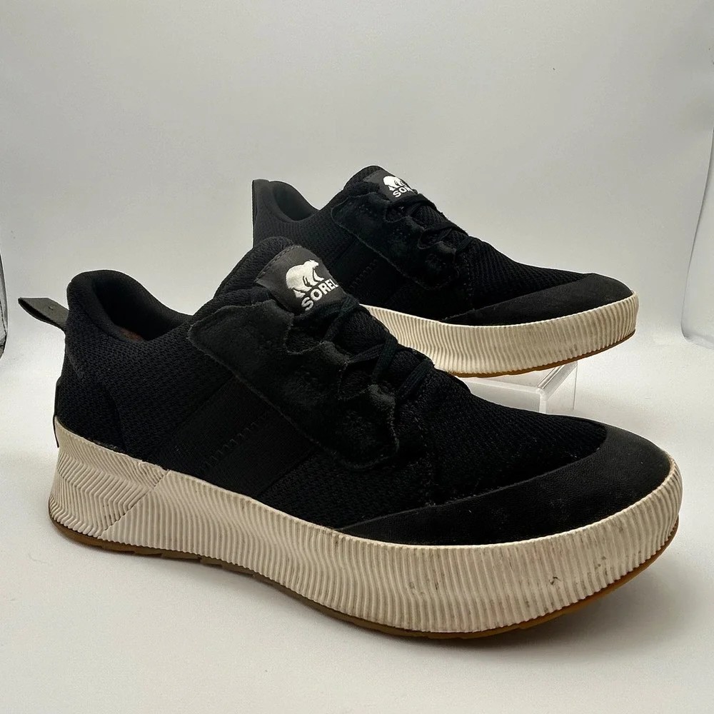 Sorel Out N About III Low Waterproof Platform Sneakers Womens 8.5 Black Gorpcore